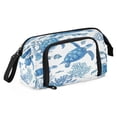 thumbnail image 2 of Nylon Fish Mouth Pencil Case with Large Capacity Zipper Pencil Pouch Sea Turtles and Coral Reefs Pencil Bag Organizers, 2 of 7