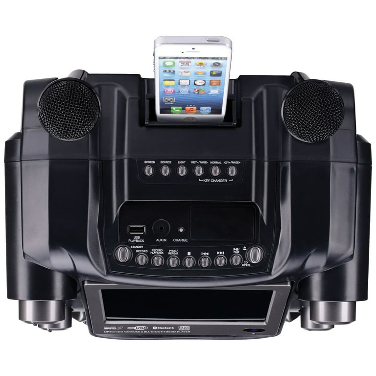 Karaoke USA Portable Professional CDG/MP3G Karaoke Player, 7 inch