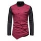 thumbnail image 1 of Camisa de primavera y verano para hombre, camisa de manga larga con cuello Irregular y botones a la moda para hombre Pompotops  oipoqjl47459, 1 of 9