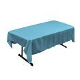 thumbnail image 1 of LA Linen Nappe Rectangulaire en Popeline de Polyester 60 par 84 Pouces, Turquoise Foncé, 1 of 4