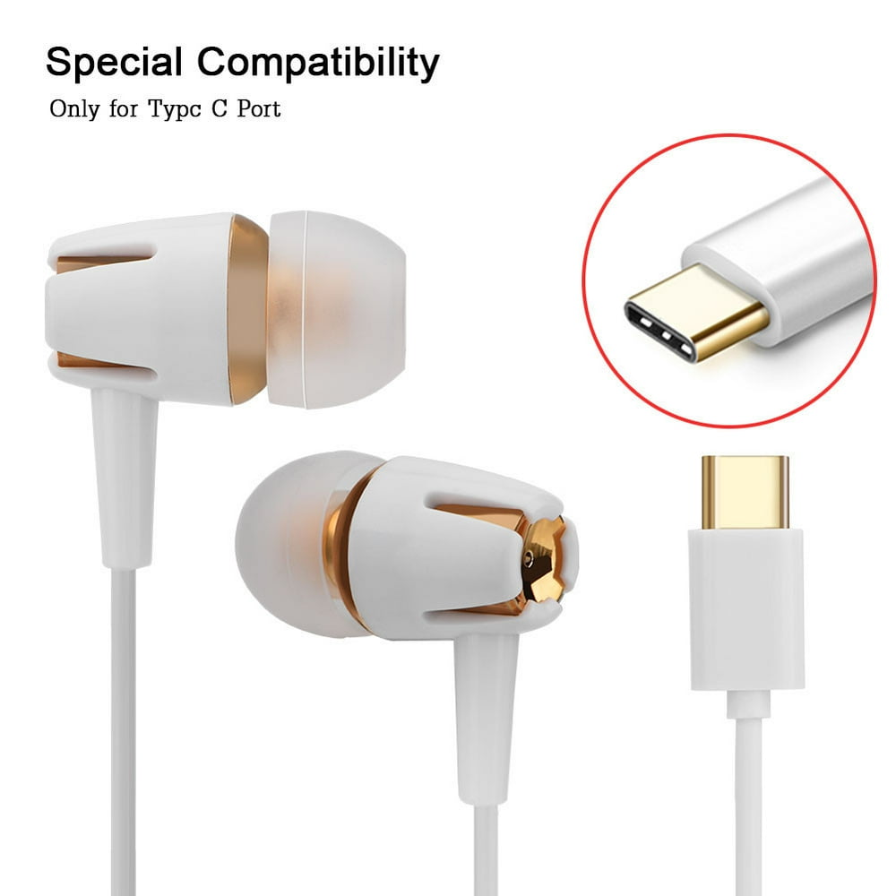 OTVIAP USB Type C Headphones, Type C Headphones,Handsfree Call Type C Earphones Inear Super