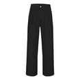 thumbnail image 5 of Men's Casual Linen Pants Loose Straight Leg Yoga Beach Summer Long Pants, 5 of 9