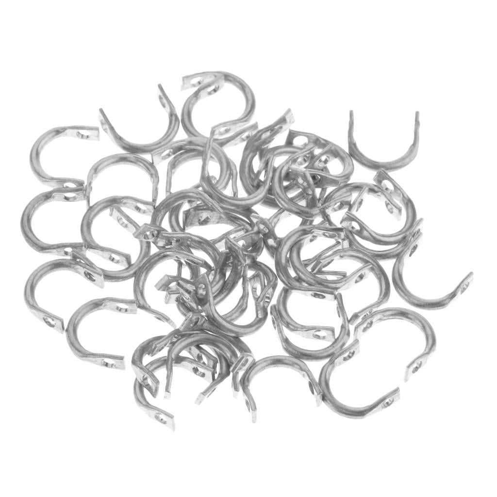 50pcs Fishing Spinner Clevises Easy DIY Sea Fishing Lures Clevis Accessories