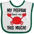 thumbnail image 3 of Inktastic My Peepaw Loves Me Boys or Girls Baby Bib, 3 of 4