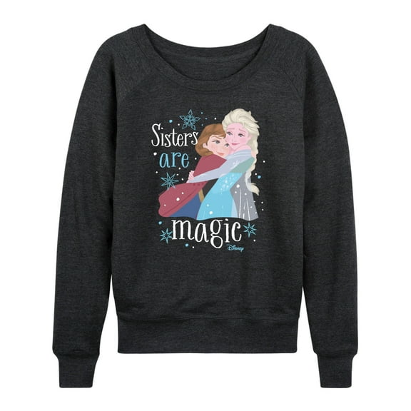 Frozen - Winter - Sisters Are Magic - Women's Lightweight French Terry Long Sleeve Shirt