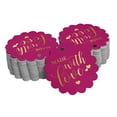 thumbnail image 1 of Inkdotpot Gold Foil Paper Hang Tags Made With Love Wedding Favor Tags 100 Pieces, 1 of 6