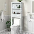 thumbnail image 2 of Costway Over the Toilet Storage Rack Bathroom Space Saver with 2 Open Shelves & Drawers, 2 of 10
