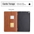 thumbnail image 2 of Dteck Magnetic Leather Case for Amazon Kindle Fire HD10 2017 Released 10.1-inch,Kindle Fire HD10 2015 Smart Wallet Card Holder Kickstand Folio Shockproof Automatic wake/sleep Cover,Brown, 2 of 6