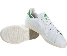 Adidas uomini stan smith bianco / verde caviglia alta moda di cuoio Adidas uomini stan smith bianco / verde caviglia alta moda di cuoio