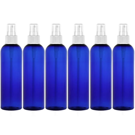 Green Glimmer Mist - MoYo Natural Labs Rich Blue Pride Pack of Large Fine Mist Pump Sprayers 8 oz mist spray Blue Pack of 6