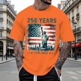 thumbnail image 2 of ibiyuan 250 Anniversary Usa Shirt Men T Shirts Men's Shirts Crewneck Short Sleeve Tshirts 1776-2026 Usa Textured Tees Tops, 2 of 4
