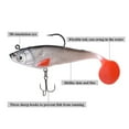 thumbnail image 4 of Naiovety Lifelike Lures Shiner Bait Bearking Hook Outdoor Accessories Color Supplies Attractive Bright Shiner Softness Tackle Fishing Pescar, 4 of 6