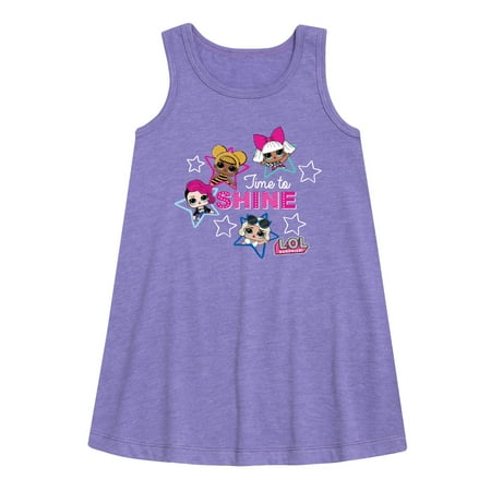 

LOL Surprise! Dolls - Time to Shine - Shinning Stars - Toddler & Youth Girls A-line Dress