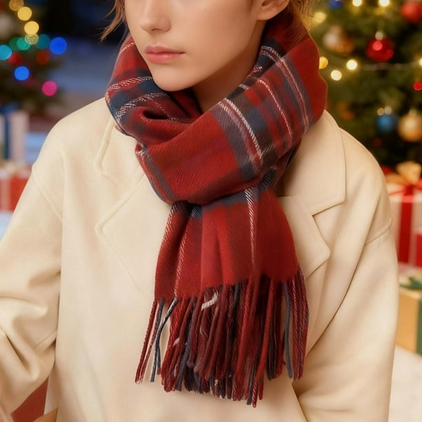 Bufandas de color para mujer y bufandas de moda de invierno, bufandas cálidas y gruesas para mujer