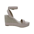 thumbnail image 3 of Lauren Ralph Lauren Womens Hilarie Leather Wedge Slingback Sandals, 3 of 3