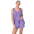 thumbnail image 4 of Aria Women’s Knit Built-up Tank and Shorty Knit Pajama Set, Sizes S-4X, 4 of 5