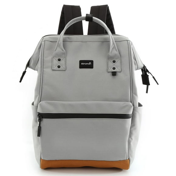 Mochila Himawari Travel School con USB 15.6 pulgadas, impermeable, gris