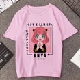 thumbnail image 3 of Camiseta estampada de Manga Anya Forger para mujer, remera de Anime Rosa divertida de la familia Spy X, playera informal Harajuku de Manga corta para mujer, 3 of 5