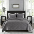 thumbnail image 5 of Home Essence Mercer Faux Velvet Reversible 3 Piece Coverlet Set, 5 of 6