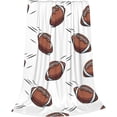thumbnail image 2 of Yibo Football Theme Blanket Flannel Soft and Comfortable Anti-static Bed Sofa Blanket, 2 of 9