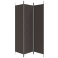 thumbnail image 2 of vidaXL 3-Panel Room Divider Brown 150x200 cm Fabric, 2 of 5