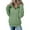 #068 Green, variant on 3XL-5XL Big and Tall Women's Quarter Zip Pullover Tops, Off Shoulder Cuffed Half Zipper Sweatshirt with Kangaroo Pocket