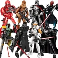 thumbnail image 2 of Figura de acción de Star Wars de Darth Vader, modelo de bloques de construcción de dibujos animados de Star Wars, Stormtrooper, Skywalker, juguete de ladrillo, 2 of 5