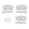 thumbnail image 6 of UltraHC 700 Brake Pad Set, Front HC7.0924.0.C, Hyundai Sonata 2010-2003, 6 of 6