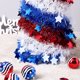 thumbnail image 5 of 5FT Artificial Tinsel Tree 4 de julio Día de la Independencia Tinsel Leyfeng Oropel de lentejuelas, 5 of 7