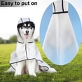 thumbnail image 4 of LLC Large Dog Hooded Transparent Raincoat with Windproof and Waterproof Features, Elastic Cuffs, and Adjustable Fit - Ideal for Medium and Large Dogs up to 10XL, 4 of 5
