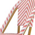 thumbnail image 6 of Furniture of America Acti Modern Aluminum Patio Dining Chair in Pink, 6 of 8