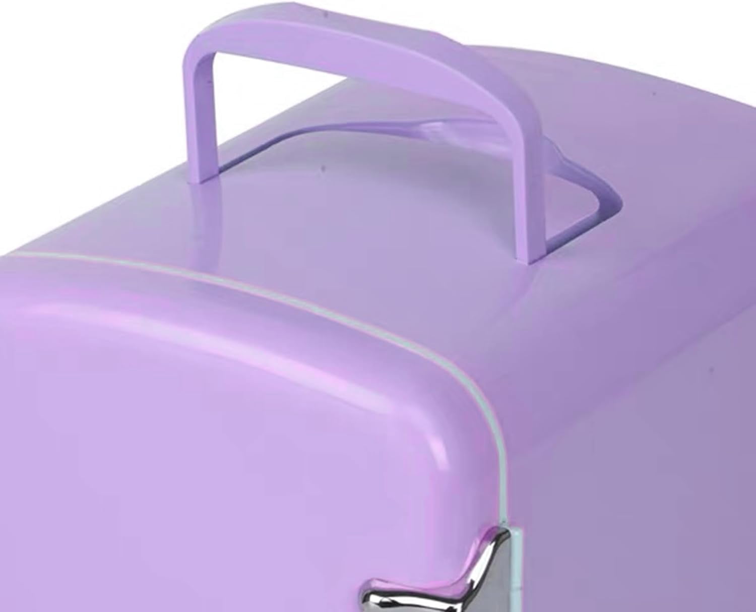 Mini Fridge,Skincare Fridge,Portable 4-Liter Capacity Makeup Fridge,Ideal for Bedroom, Dorm, Car and Office Use,Thermoelectric Cooler and Warmer,Car Fridge (Purple)