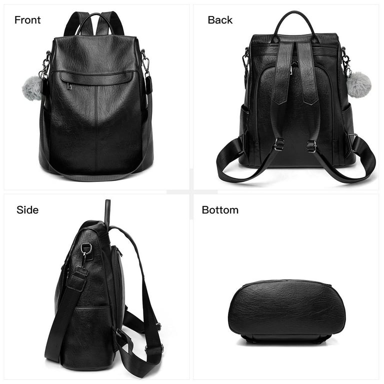 Cheruty Backpack Purse for Women Fashion Leather Backpack Designer Travel Large Ladies Shoulder Bags Brown