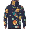 thumbnail image 7 of Lsque Space Pattern Casual Men's Hoodie,Hooded Sweatshirt with Kangaroo Pocket,Pullover Hoodie-Large, 7 of 7