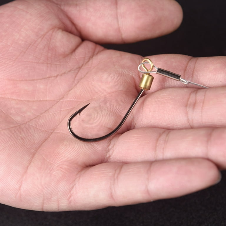 Long Shank Barbed Hooks With Line Fishing Tackle Fishing Tool For  Underwater Fishing Use 