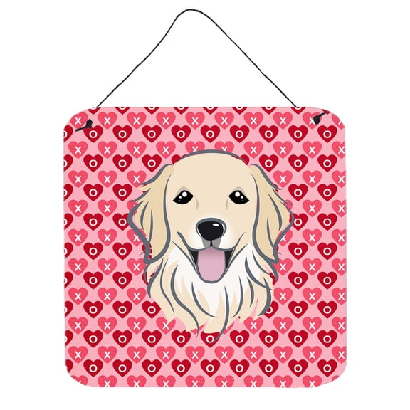 Carolines Treasures BB5275DS66 Golden Retriever Wall or Door Hanging Prints 6HX6W multicolor