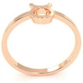 thumbnail image 3 of Taurus Zodiac Sign Ring In Solid 14k Rose Gold, 3 of 6