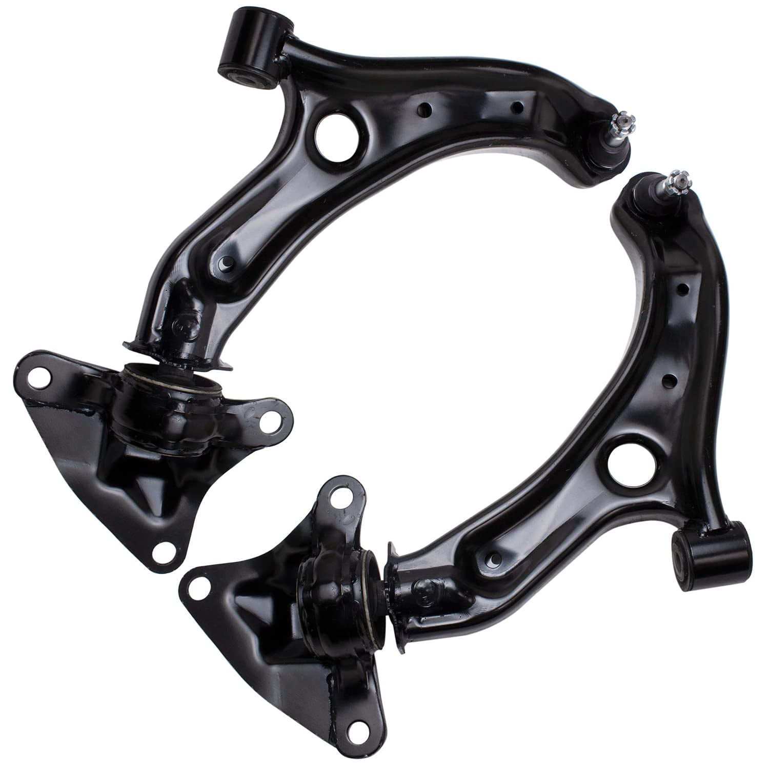 Detroit Axle - 8pc Front Suspension Kit for 2009-2014 Honda Fit, 2 Lower Control Arms with Ball Joints 2 Sway Bars 4 Inner Outer Tie Rods