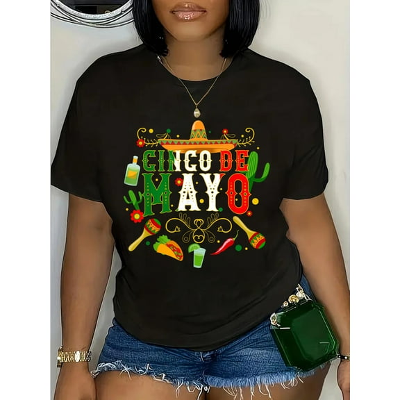 100% Cotton Fiesta Cinco De Mayo T Shirts Men Women Tshirt Taco T-shirt T-Shirt