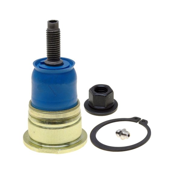 KarParts360 For Chevy Silverado 2500 HD/Silverado 3500 2001 02 03 04 2005 Ball Joint Assembly | Front Upper | Press-In | Steel | Non-Adjustable | Greasable w/Castle Nut