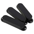thumbnail image 1 of Cubierta para pastilla de guitarra, bobina única cerrada, sin agujeros, carcasa cerrada de plástico para guitarra eléctrica, negro, paquete de 3, 1 of 5