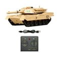 thumbnail image 1 of Tanque de batalla RC, tanque de control remoto, sonido realista, modelo de tanque de juguete RC Amarillo, 1 of 9