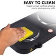 thumbnail image 6 of Electric Countertop Double Burner for Cooking, Portable 2000W Countertop Cast Iron Stove Burner, Hot Plate Temperature Controls with 5 Adjustable for RV/Home/Camp, Black, 6 of 11