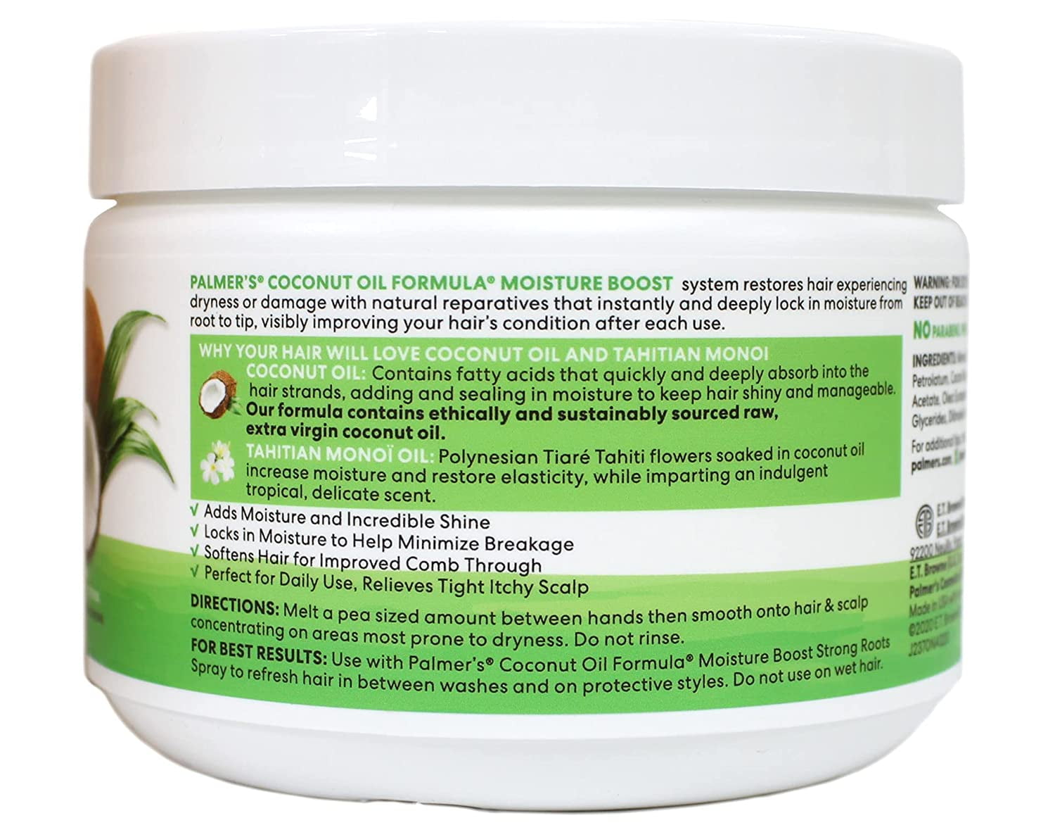 Palmers Coconut Oil Formula Moisture Gro Hair Dress With Vitamin E 8.8 Oz, 2 Pack