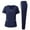 Navy Blue, variant on LYMAYTER Women's Quick-Dry Medical Uniform Nurse Uniform for S-2XL Short Sleeve Nurse Uniform Solid Color Medical Uniform Set