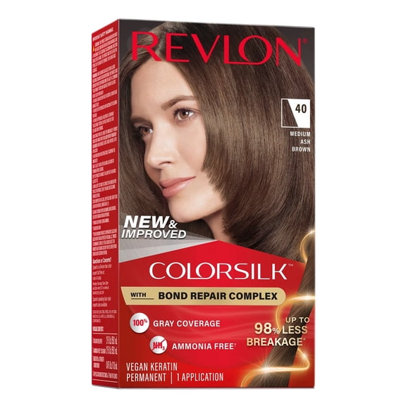 Revlon Colorsilk #40 Medium Ash Brown (Pack of 2)