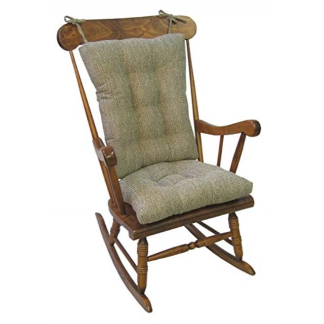 Klear Vu Tyson XL Gripper Non Slip Extra Large Overstuffed Rocking Chair Pad Set 17 x 17