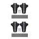 thumbnail image 3 of Eigraketly Guardabarros de plástico para bicicleta de montaña, 2 uds., patrón de fibra de carbono, guardabarros para bicicleta de carretera, Dirtboard, Type2 NO2 Eigraketly  CBP046814, 3 of 6