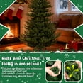 thumbnail image 7 of 9ft PE/PVC Hybrid Automatic Christmas Tree-Open Holiday Decor, 7 of 7