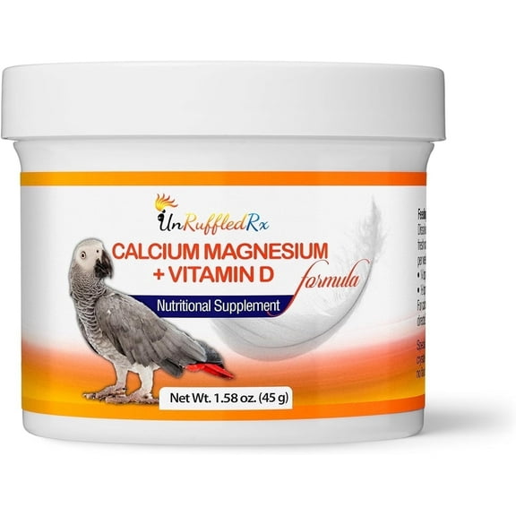 UnRuffledRx™ Bird Calcium Plus Magnesium & D3 | Supports Bone, Muscle, Feather and Egg Health